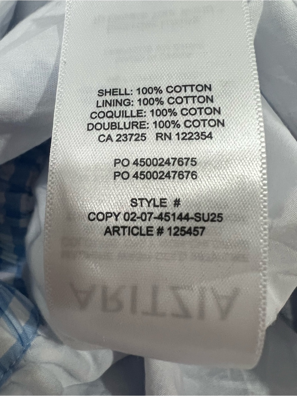 Aritzia Sunday Best Women's Light Blue Gingham Tiered Maxi Skirt - Picture 9 of 10
